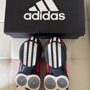Adidas Kids Red and Black Shoes